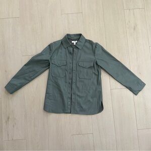 Topshop Faux Leather Shacket